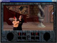 "¡Tienes una mano roja sobre la frente! ¡Ven que te la quito!"