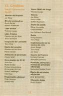 Página de créditos del juego