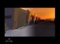 Haz click en la imagen para agrandarla El escenario, del dibujo pintado al resultado final.